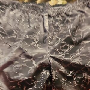 Athletic Women's Shorts in Dark Gray Marble Print